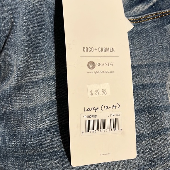 NWT, COCO+CARMEN, skinny ankle jean, large. - Picture 2 of 5